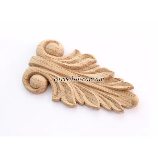 N-087 vertical decorative scroll beech drop onlay