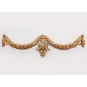 Decorative laurel swag onlay oak