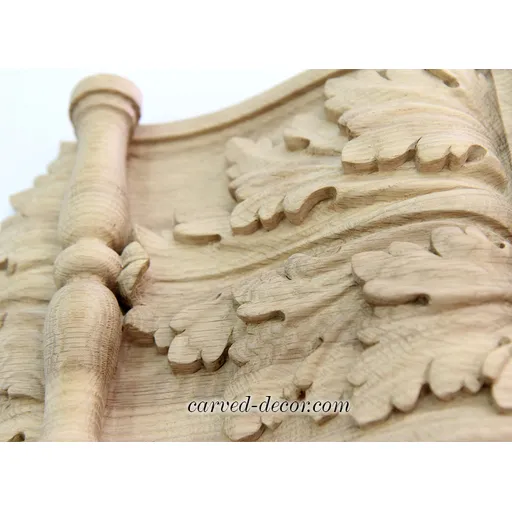 KR-047 wooden widecarved scroll leaf corbel baroque style