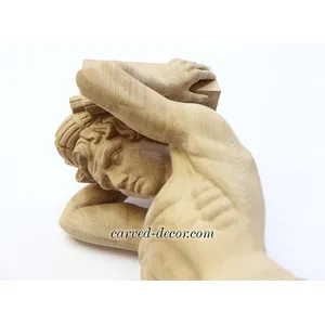oak extra large artistic atlas corbel renaissance style