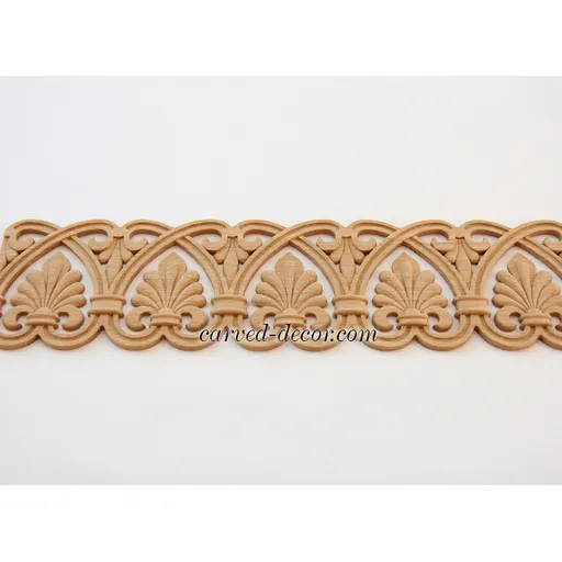 Carved moulding palmette from oak