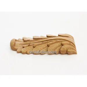decorative drop onlay for pilaster beech