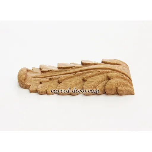 decorative drop onlay for pilaster beech