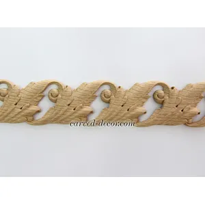 Beech pierced braid moulding with acanthus leaves