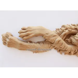 oak ornate lion-shaped corbel - 2