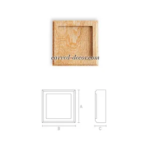Unfinished hardwood onlay