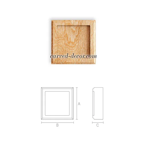 Unfinished hardwood onlay