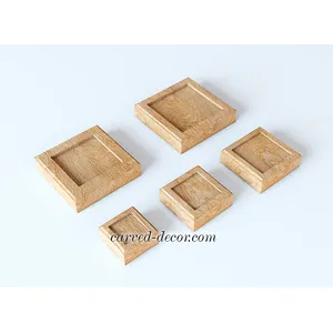 Unfinished Square hardwood onlay