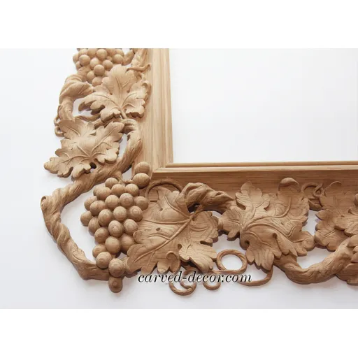 Oak ornate frame decorating with grapevine - 2