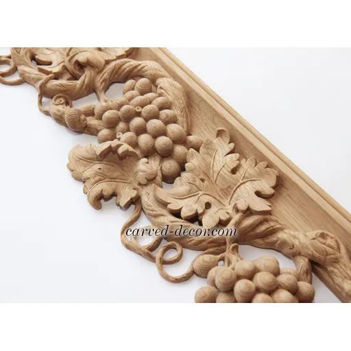 Wood ornate frame with grapevine Baroque style - 2