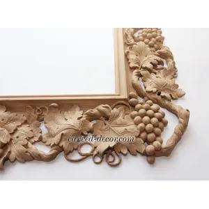 Beech ornate frame decorating with grapevine - 3