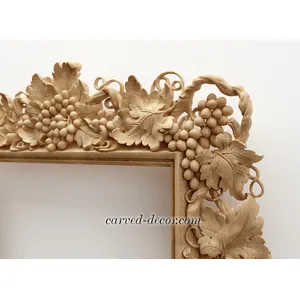 Wood ornate frame with grapevine - 3