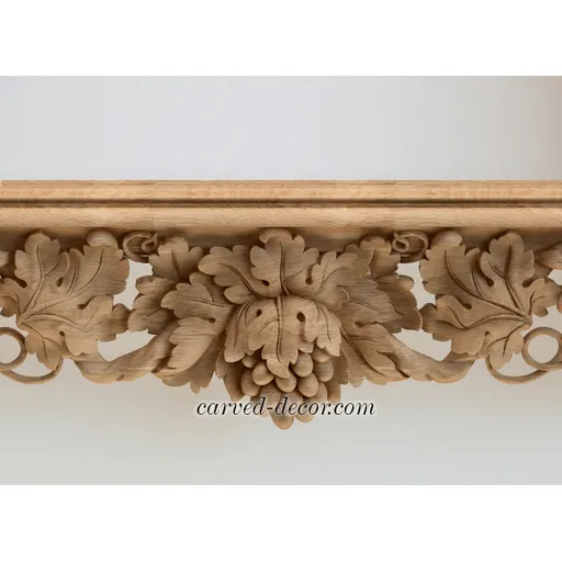 Wood ornate frame decorating with grapevine - 3