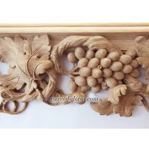 Wood ornate frame with grapevine Baroque style - 1