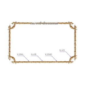 N-418 beech horizontal simple ribbon applique