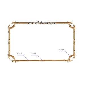 N-418 classical horizontal simple ribbon wood onlay