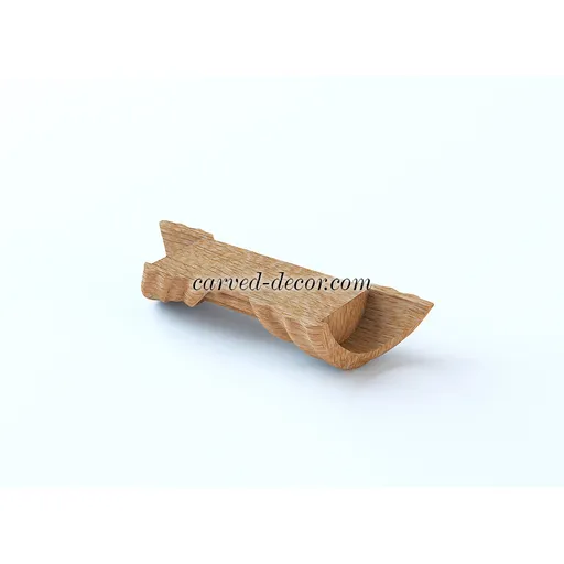 N-418 oak horizontal simple ribbon applique classical style