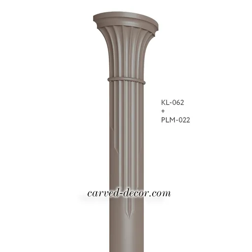 Decorative oak column