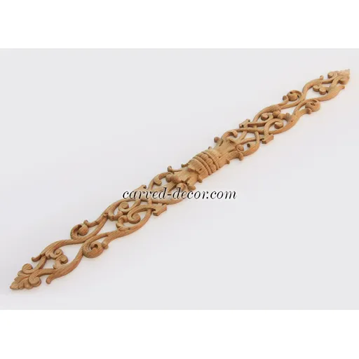 N-241 horizontal decorative scroll wood onlay applique victorian style