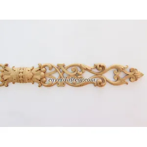 N-241 horizontal decorative scroll wood onlay applique victorian style