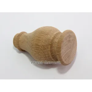 Carved wooden leg Vintage style