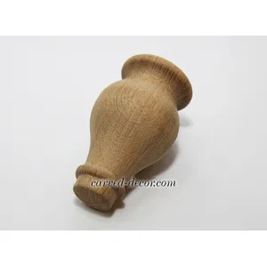 Carved wooden leg
