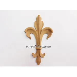 vertical ornate leaf beech applique classical style