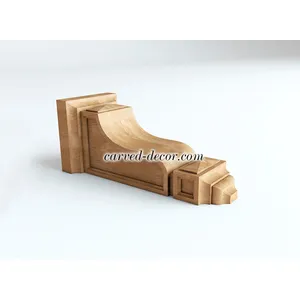 KR-063 wooden medium architectural bracket mission style