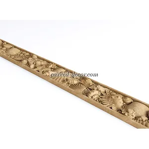 K-091 Ornate moulding with seashells ethnic style