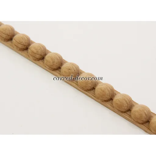 Interior trim bead carved mouldings from hardwood