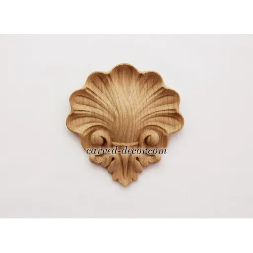 shell wood onlay victorian style - 2