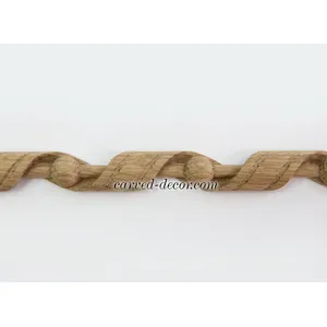 wood moulding ribbon rope with beads minimalist