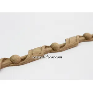 oak moulding ribbon rope with beads