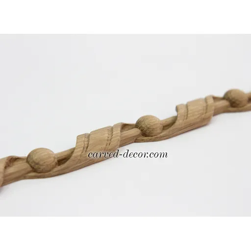 oak moulding ribbon rope with beads
