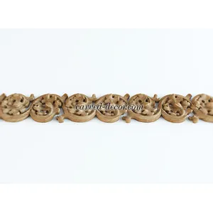 Oak Pierced frieze moulding with grape leaves