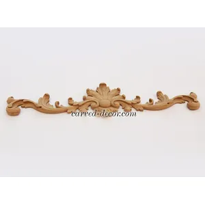 N-125 large horizontal artistic acanthus beech swag classical style