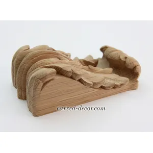 wooden small hand carvedflower corbel victorian style