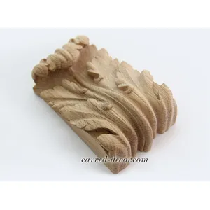 wooden small hand carvedflower corbel victorian style