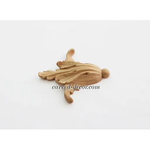 N-025 small beech decorative bell onlay applique classical style