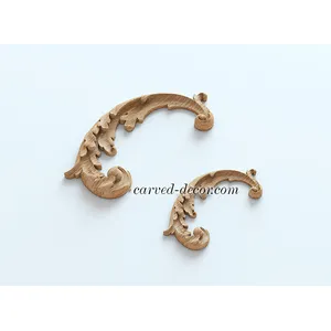 corner decorative leaf wood applique victorian style