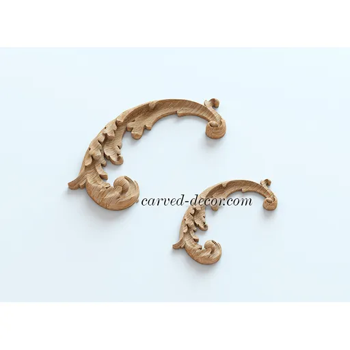corner decorative leaf wood applique victorian style