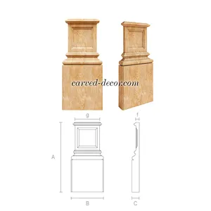 Wooden pilaster base