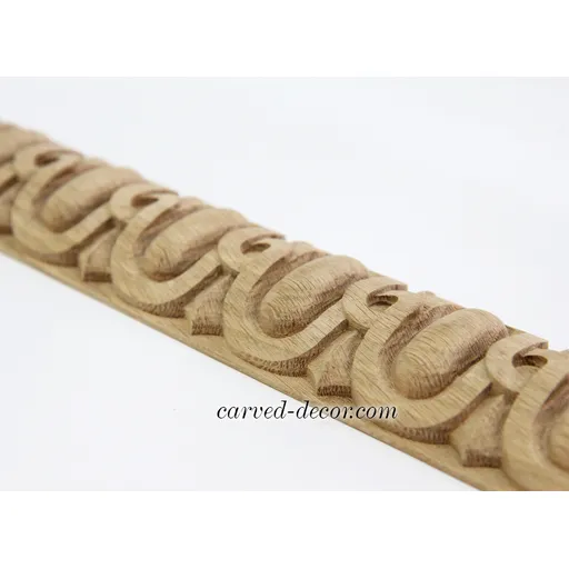 Decorative egg and dart moulding from beech