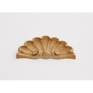 N-203 ornamental shell applique classical style wooden