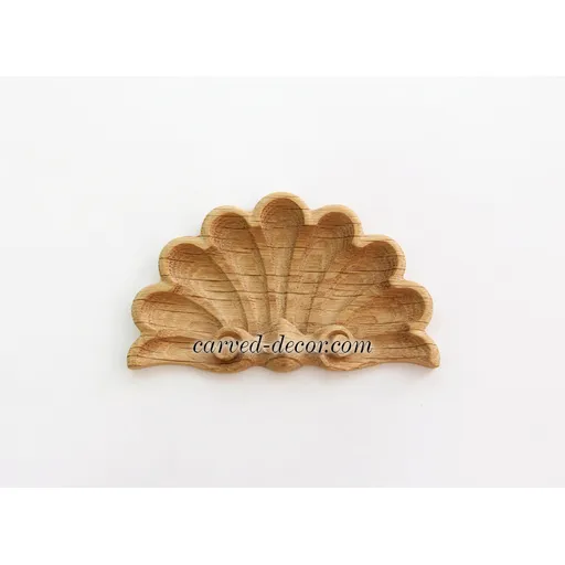 N-203 beech ornamental shell applique classical style
