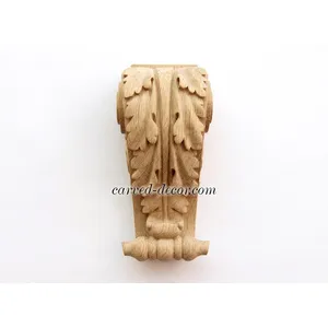wooden medium detail scroll leaf corbel baroque style