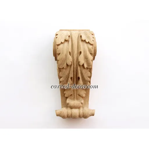 wooden medium detail scroll leaf corbel baroque style