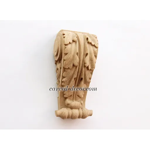 wooden medium detail scroll leaf corbel baroque style