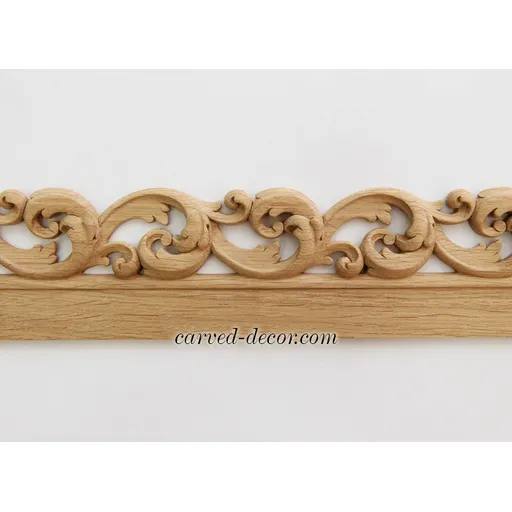 Carved acanthus scroll moulding Antique