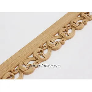 Acanthus scroll pierced moulding solid wood